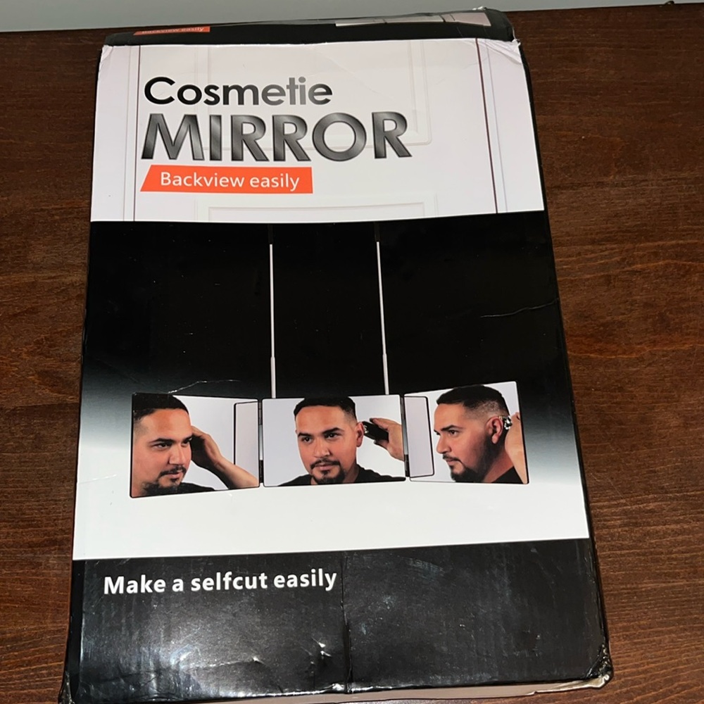 Cosmetic Large Mirror 3 Screens Hang or Stand Up NWOT